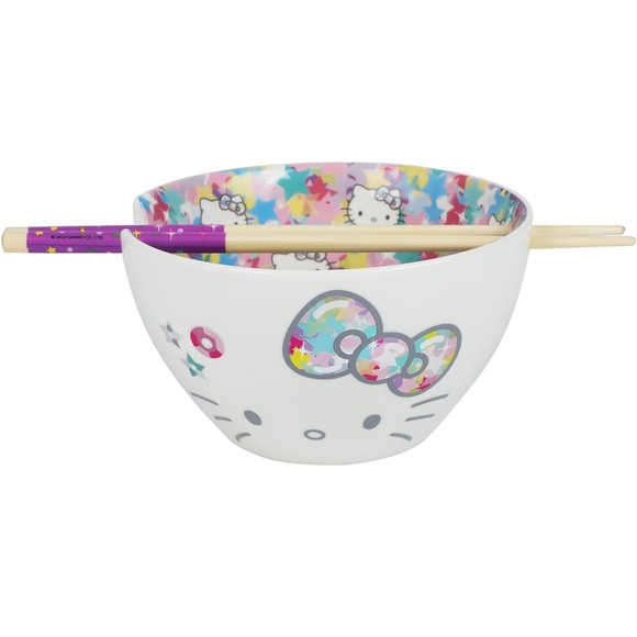 Sanrio Other - Sanrio Hello Kitty Chopstick Bowl - White and Blue